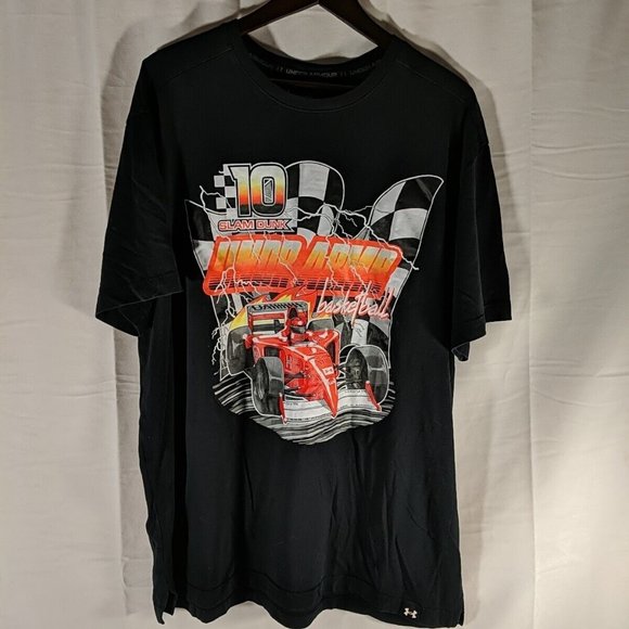 Under Armour Racing Slam Dunk Loose Fit Men's xl Extra Large black t-shirt top - Picture 1 of 11